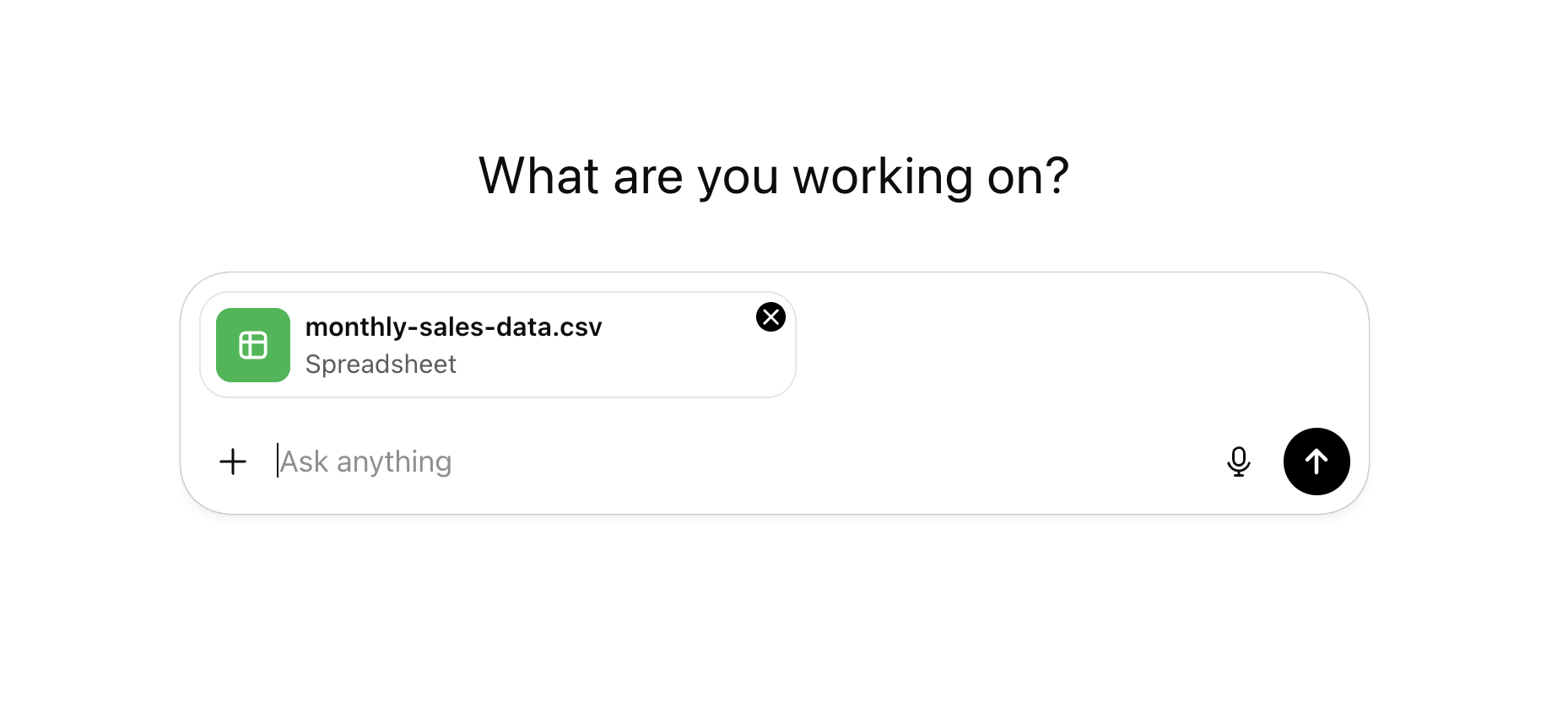 Uploading data for analysis