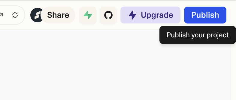 Lovable deploy button